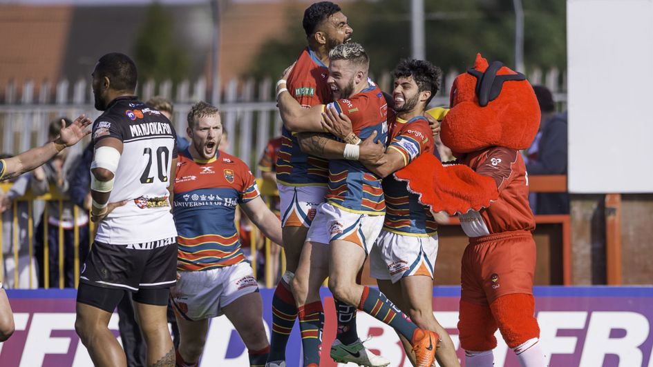 Hull KR celebrate against Widnes