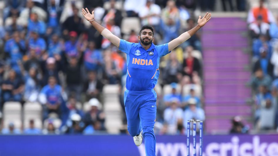 Jasprit Bumrah celebrates