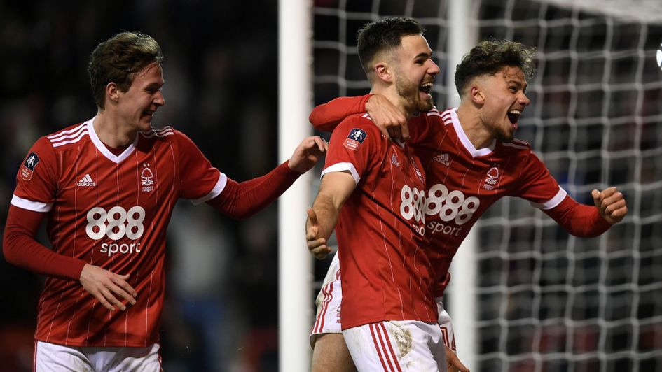 Ben Brereton and Nottingham Forest celebrate