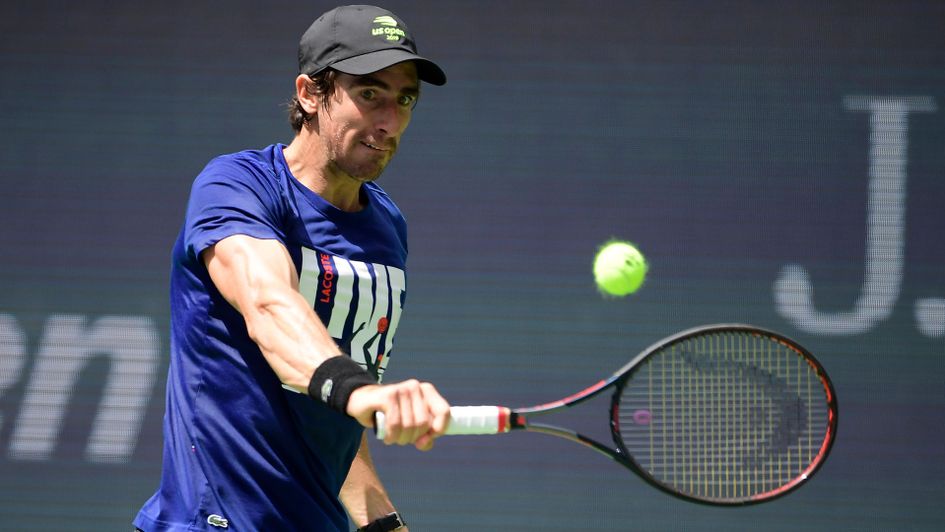 Pablo Cuevas in training ahead of the US Open