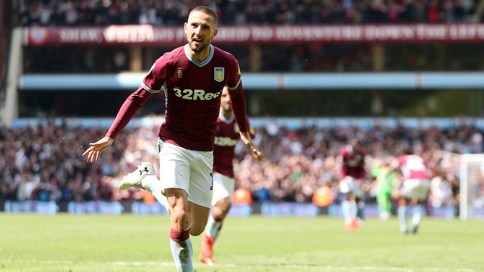 Conor Hourihane celebrates after his goal against West Brom