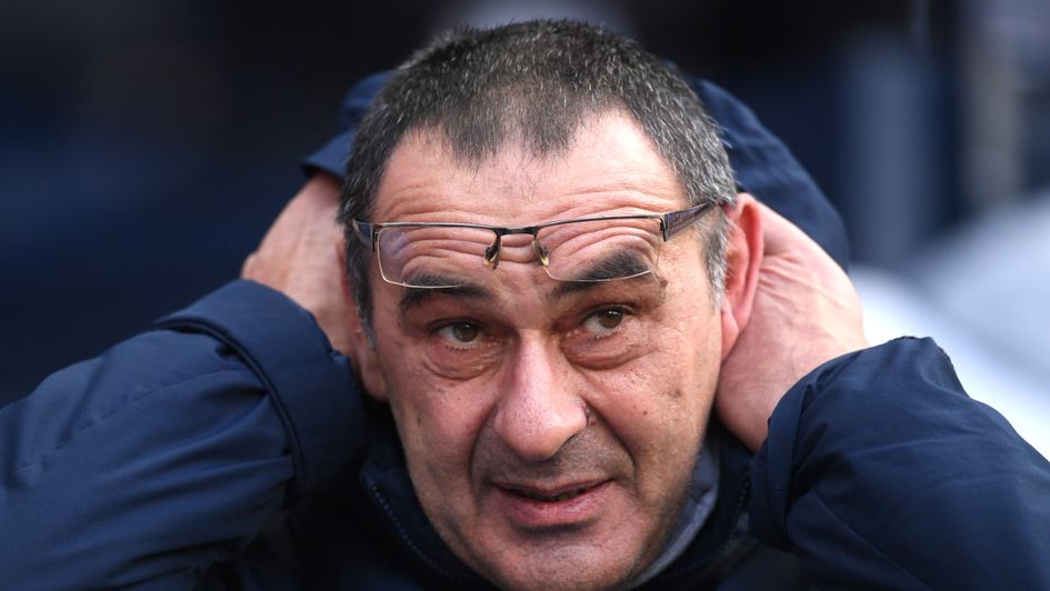 Maurizio Sarri at the Etihad Stadium