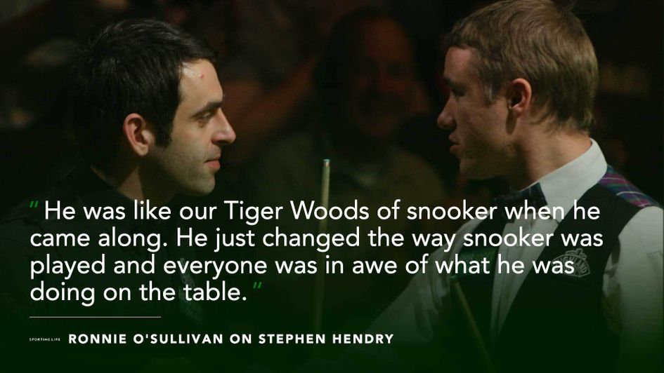 Ronnie O'Sullivan on Stephen Hendry
