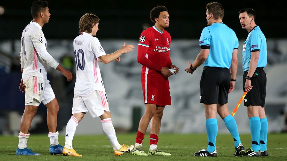 Liverpool's Trent Alexander-Arnold made multiple defensive errors in the defeat to Real Madrid