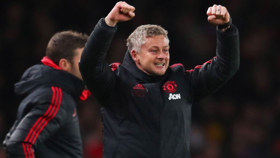 Ole Gunnar Solskjaer: Celebrations after Manchester United's FA Cup win over Arsenal