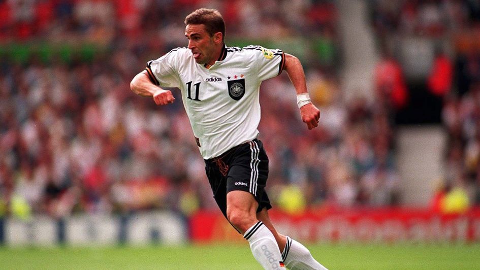 Stefan Kuntz in action at Euro 96