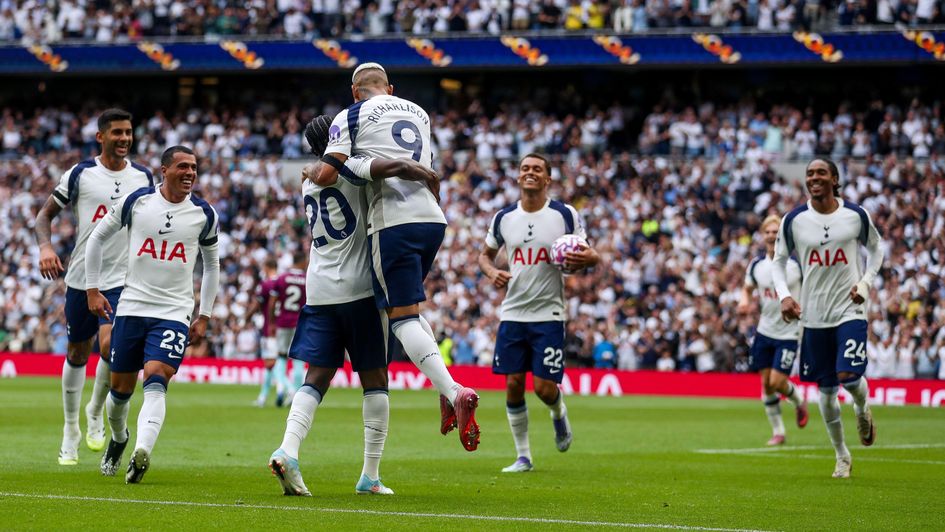 Celebrations for Tottenham