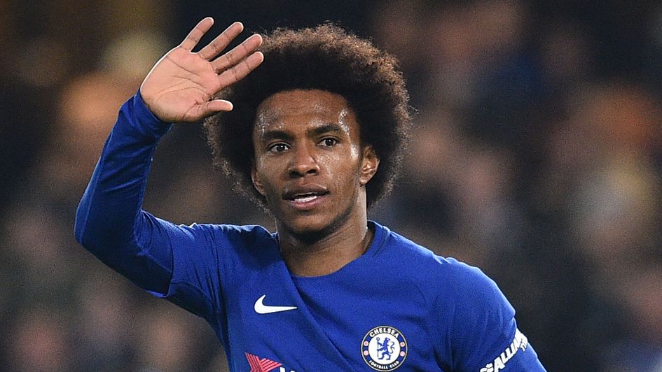 Willian celebrates