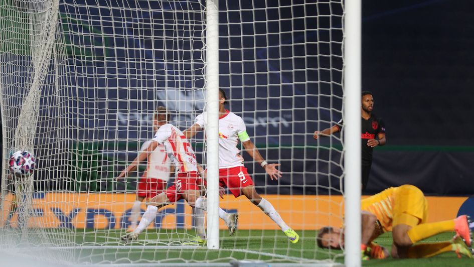 Dani Olmo scores against Atletico Madrid