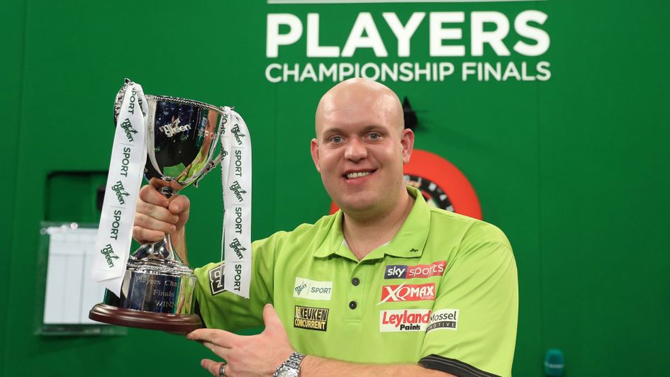 Michael van Gerwen won the Players Championship Finals (Picture: Lawrence Lustig/PDC)