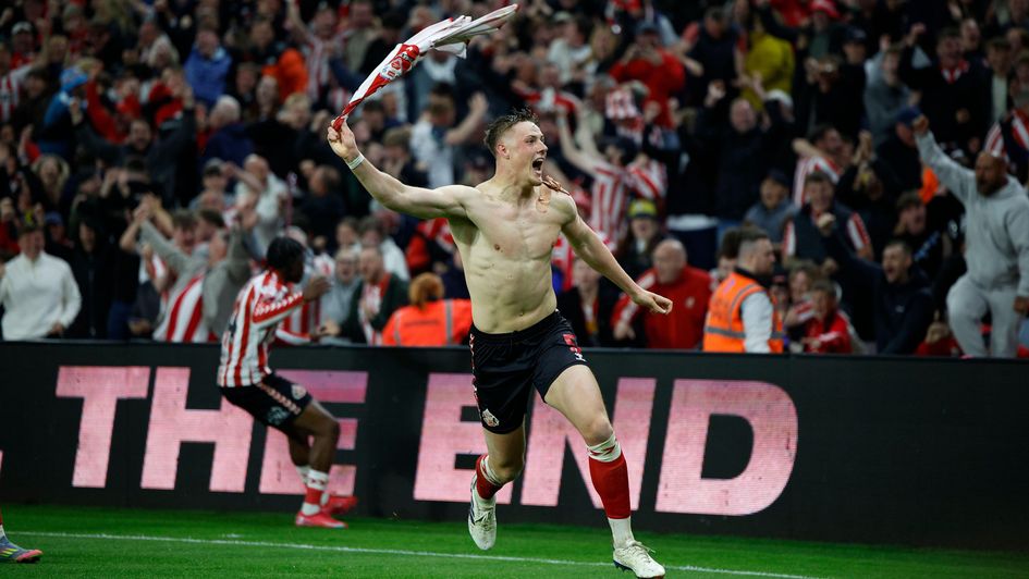Dan Ballard celebrates