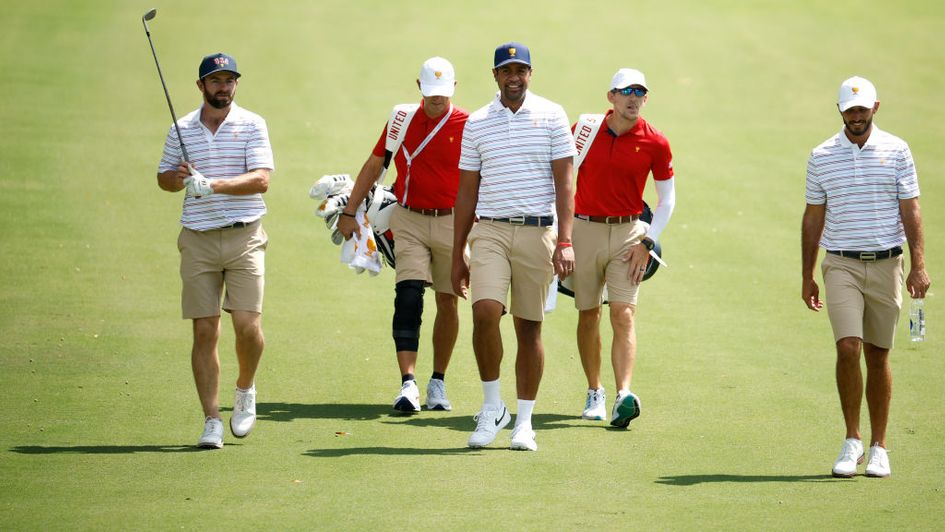 Tony Finau (centre) and Max Homa (right) should take some beating