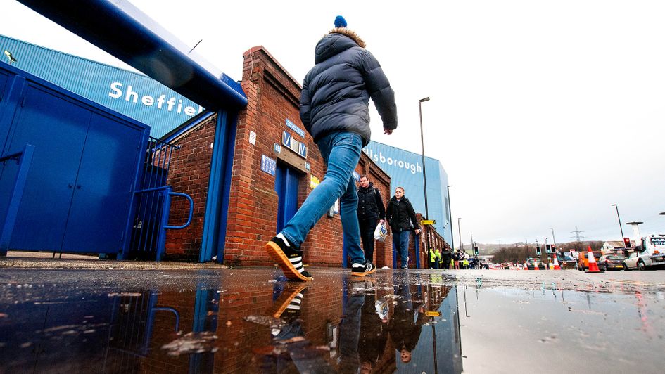 Fans outside Hillsborough