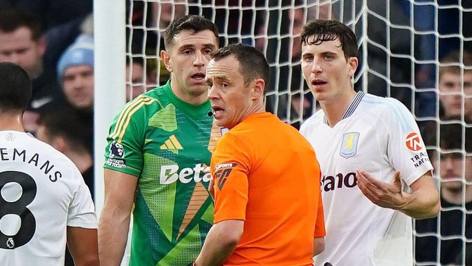 Referee Stuart Attwell and Emi Martinez have previous