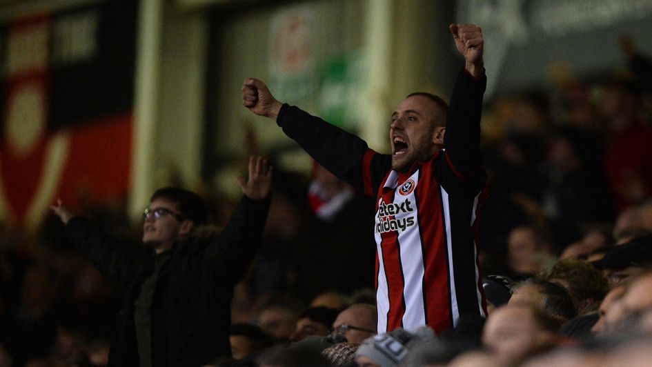 A Sheffield United fan during the Sheffield derby