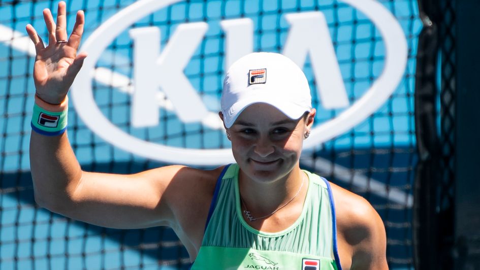 Ashley Barty - through to last four