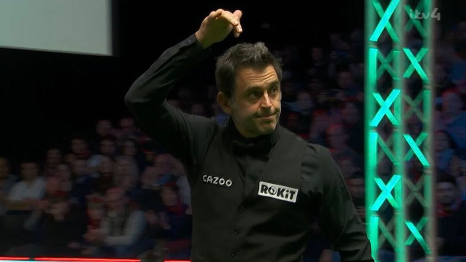 Ronnie O'Sullivan celebrates his victory
