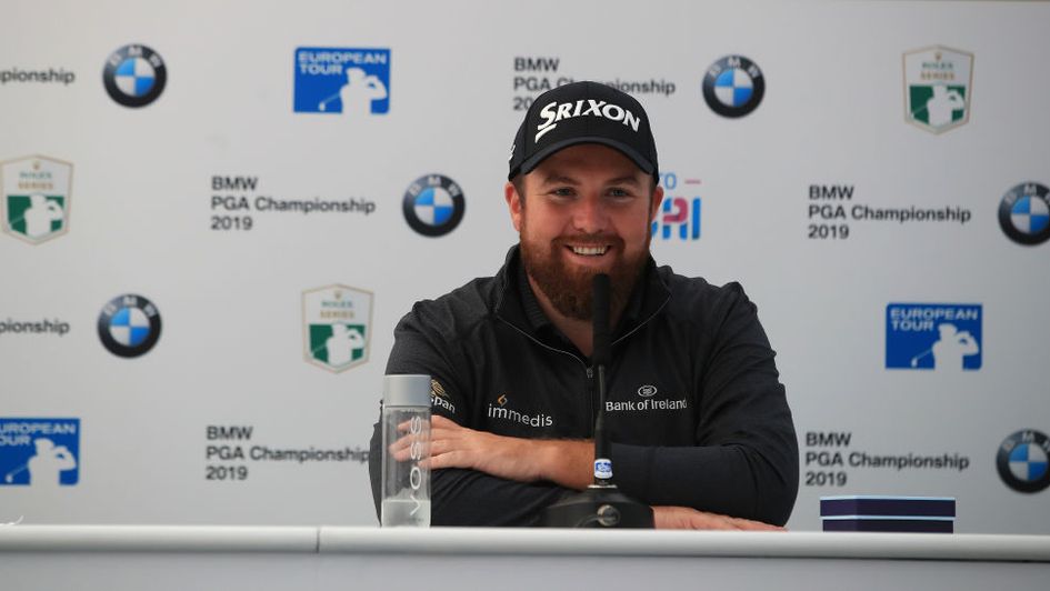 Shane Lowry speaks to the media at Wentworth