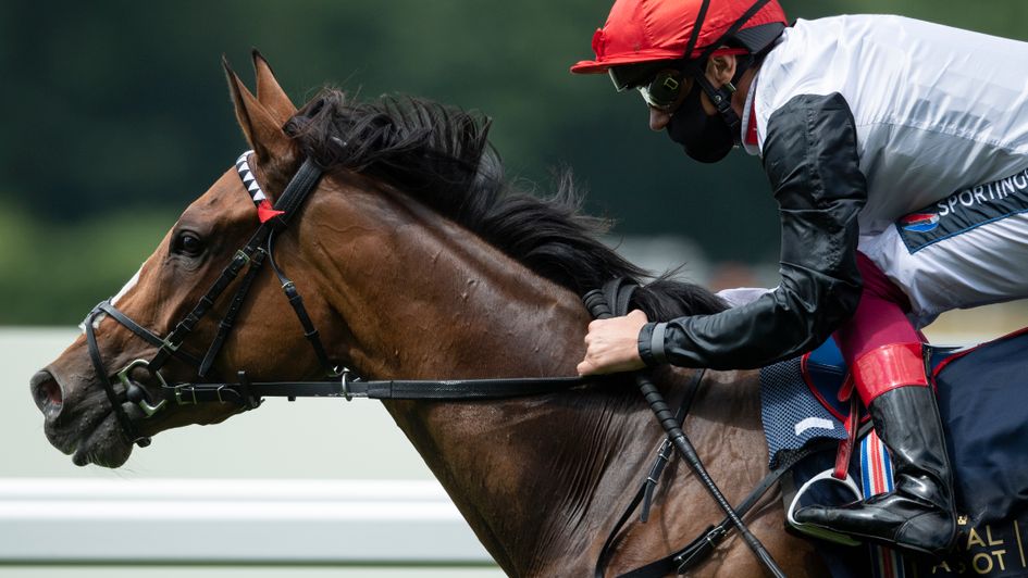 Frankly Darling won the Ribblesdale Stakes under Frankie Dettori
