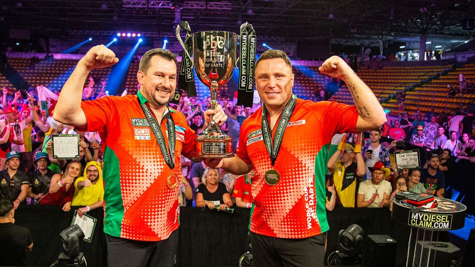 Gerwyn Price and Jonny Clayton won the World Cup of Darts (Picture: Jonas Hunold/PDC)