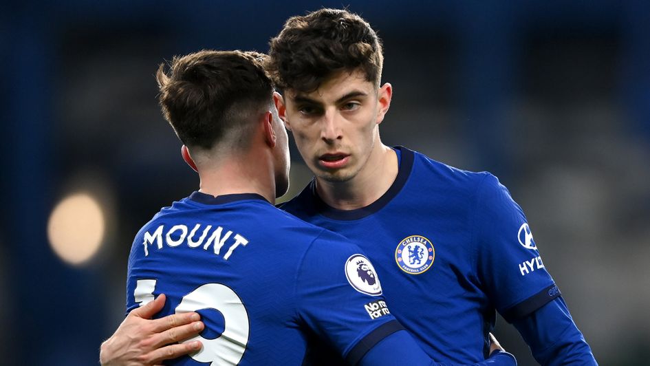 Chelsea's Mason Mount and Kai Havertz