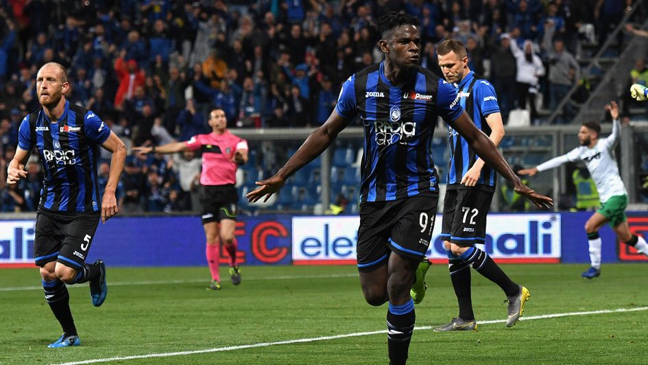 Duvan Zapata helped to fire Atalanta into the Champions League