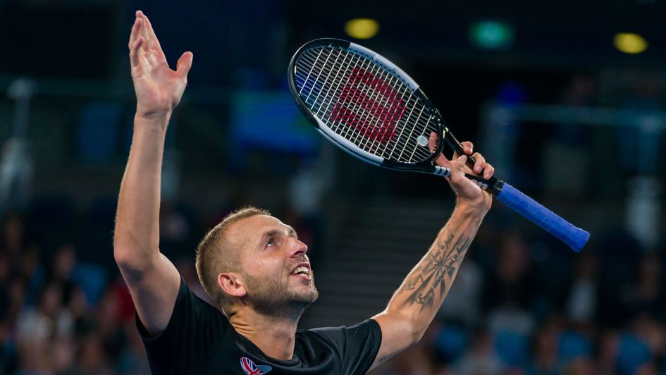 Celebration time for Dan Evans