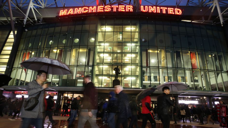 Fans arrive at Old Trafford