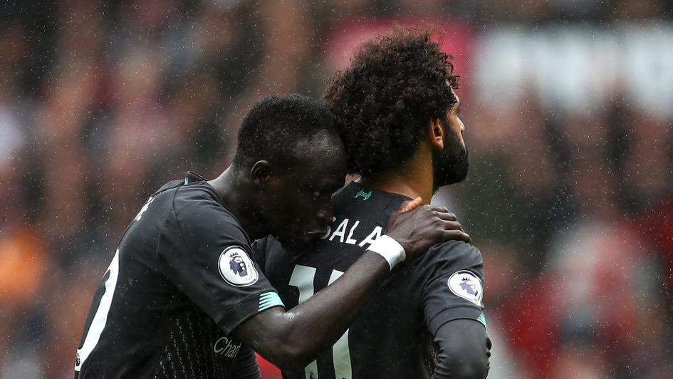 Sadio Mane and Mo Salah