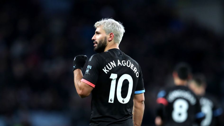 Sergio Aguero: Broke two records on Sunday