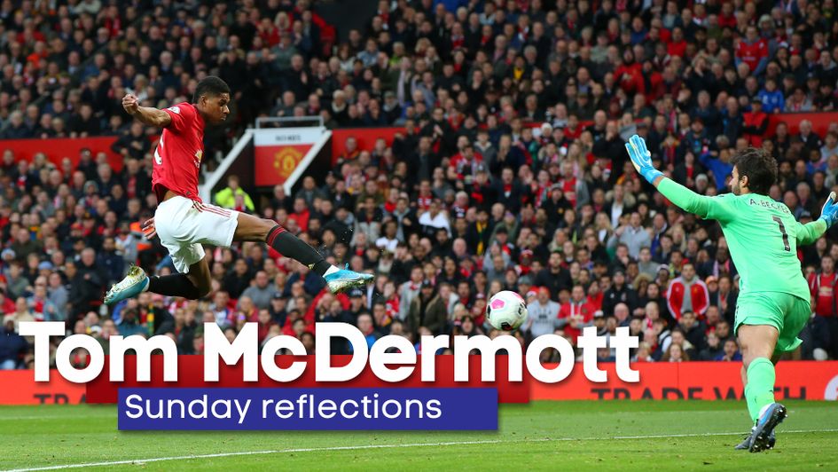 Marcus Rashford in action at Old Trafford