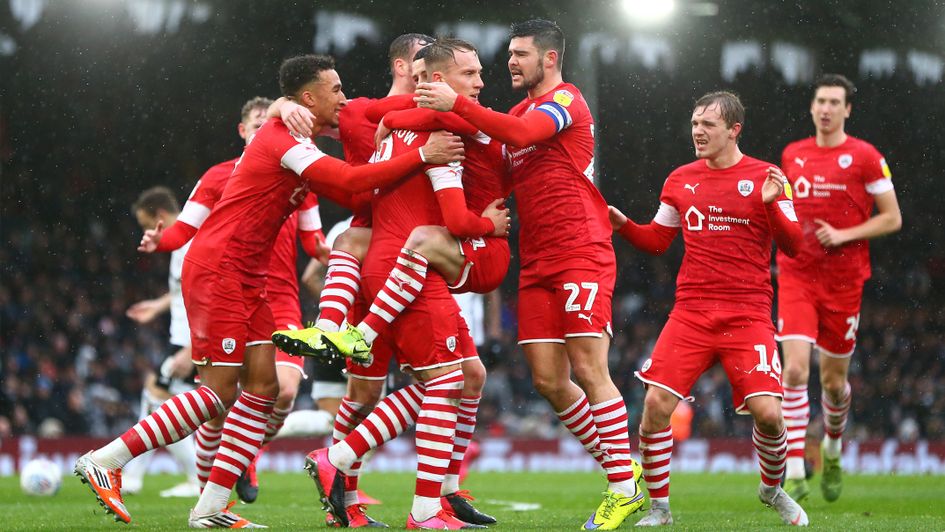 Cauley Woodrow: Barnsley attacker celebrates his strike against former club Fulham