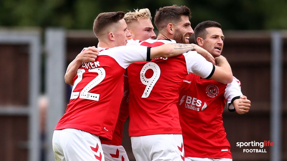 Ched Evans and Fleetwood celebrate