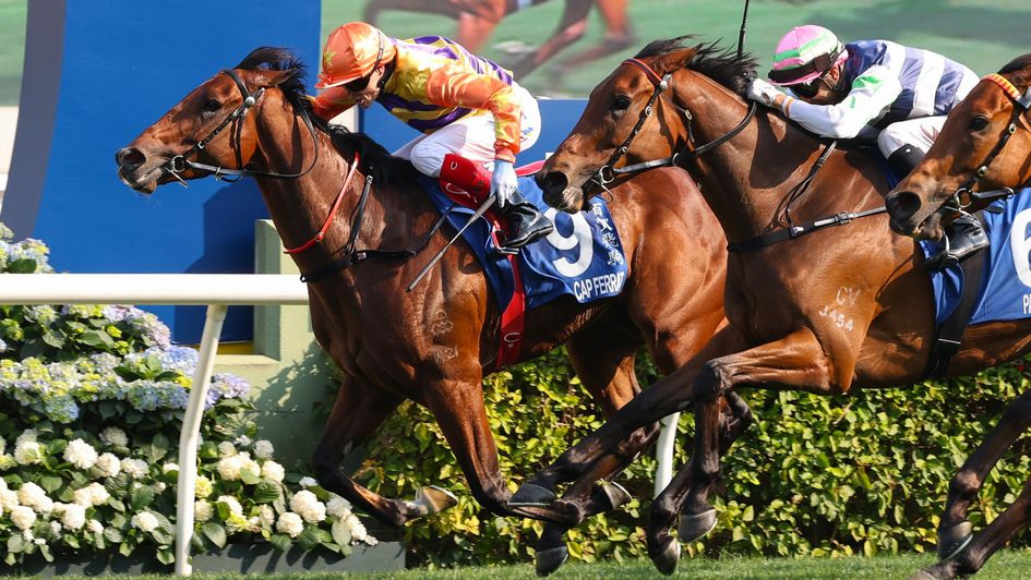 Cap Ferrat (left) dives to Derby glory