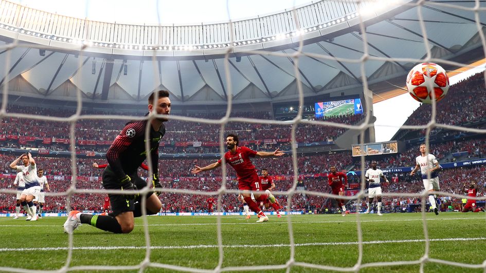 Mo Salah scores an early goal from the penalty spot