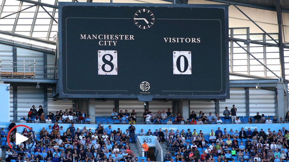 Manchester City's 8-0 win over Watford is the club's biggest ever Premier League victory