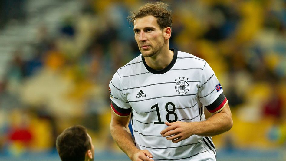 Leon Goretzka celebrates after his goal against Ukraine