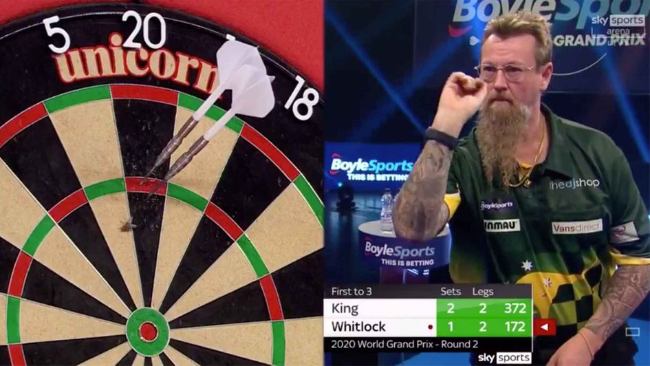 Scroll down to see if Simon Whitlock killed the fly with his third dart!