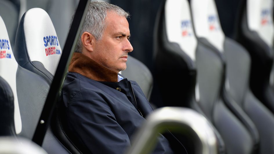 Jose Mourinho: Pictured in the Newcastle dugout in 2015