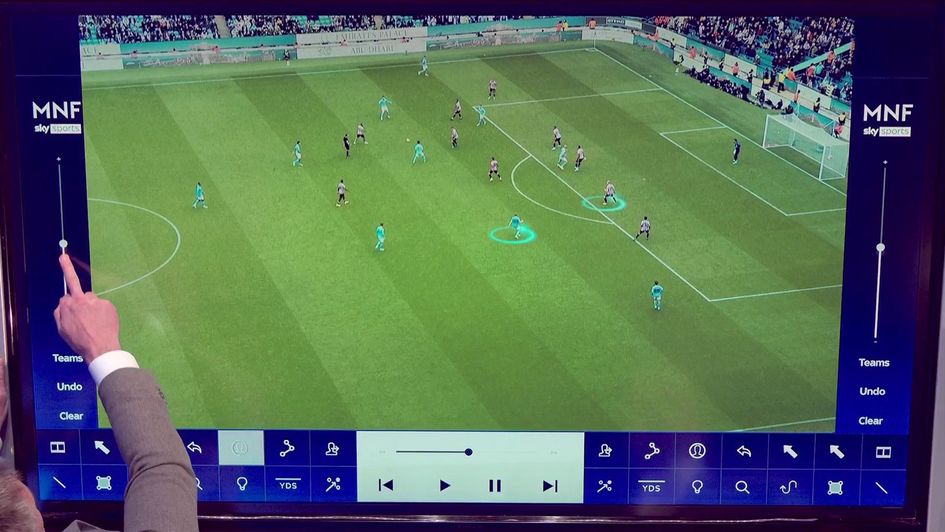 Ben Mee illustrates on Sky Sports MNF how Brentford halted Erling Haaland