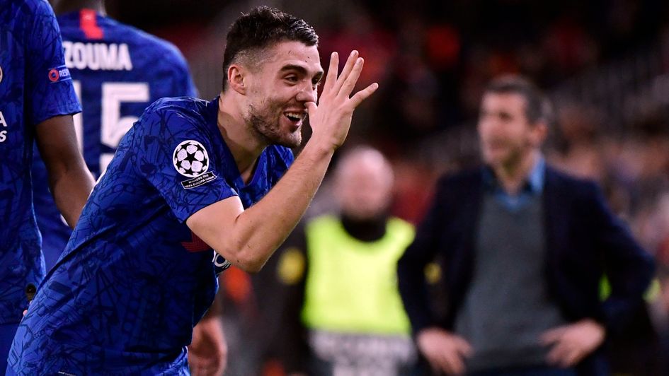 Mateo Kovacic: Chelsea midfielder celebrates his first goal for the club, against Valencia in the Champions League