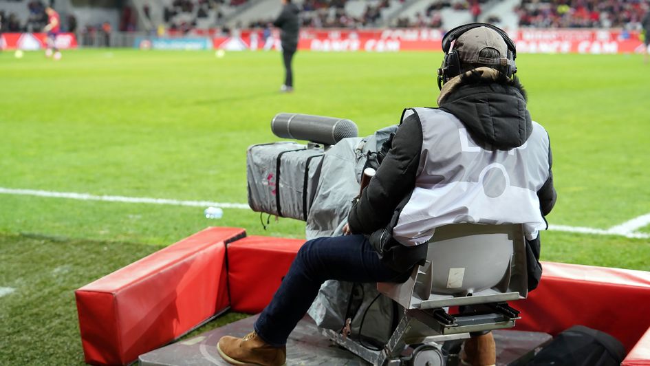 TV coverage of a football game