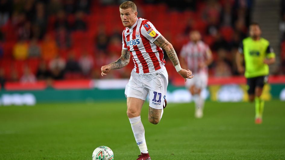 James McClean in action for Stoke