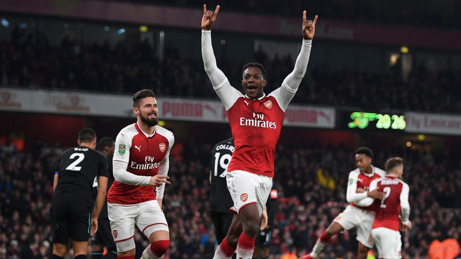 Danny Welbeck celebrates