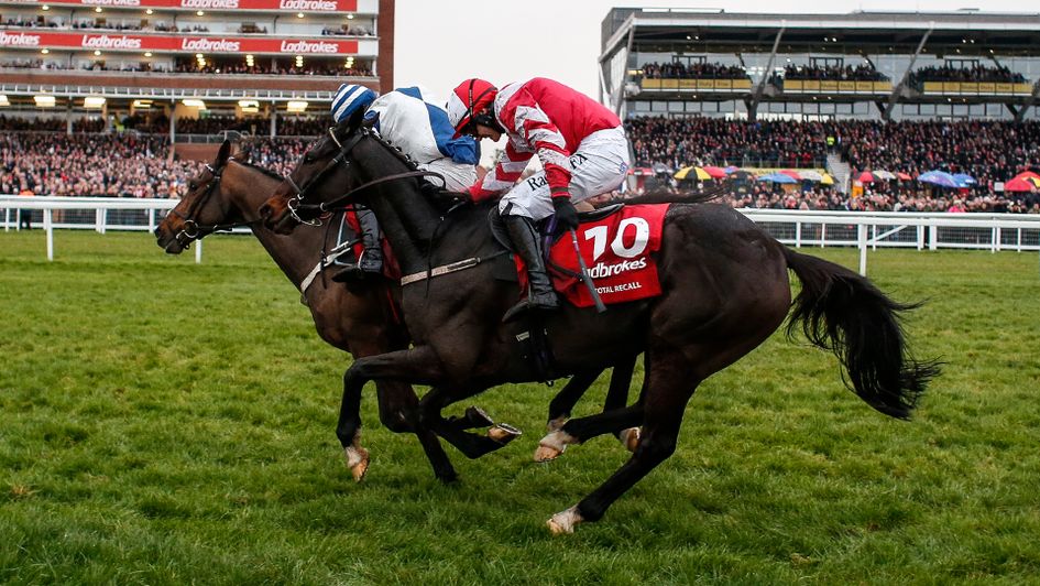 Total Recall (nearside) got the better of Whisper at Newbury