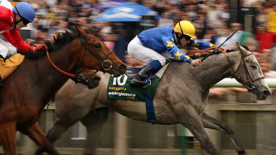 It was a grey day as Natagora scores for Barry and Richard Hills