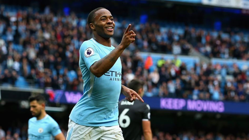Raheem Sterling celebrates