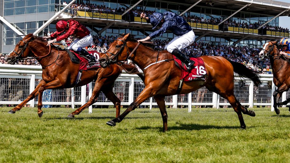 Rhododendron and Lightning Spear had a great tussle in the Lockinge