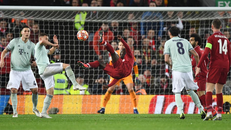 Sadio Mane attempts the spectacular