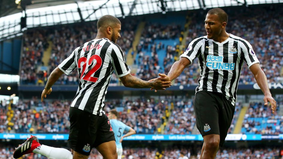 Deandre Yedlin of Newcastle United celebrates